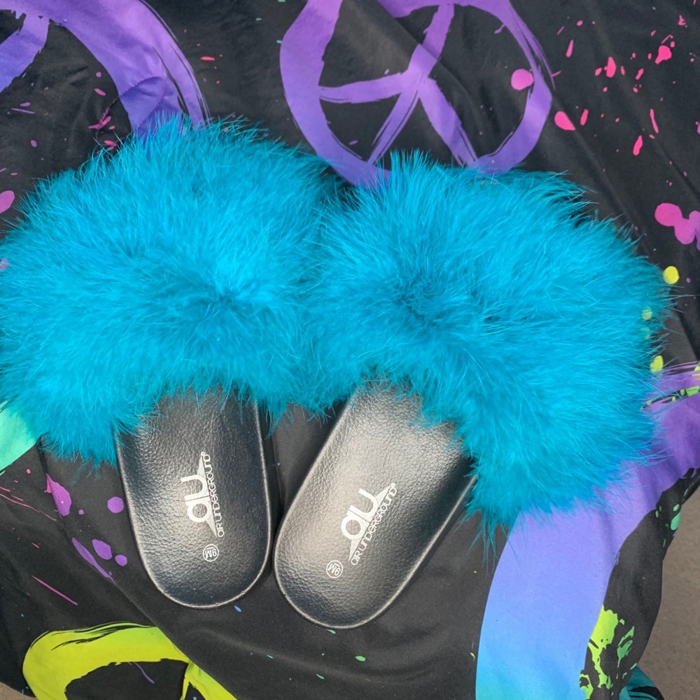 Handmade Fur Slides